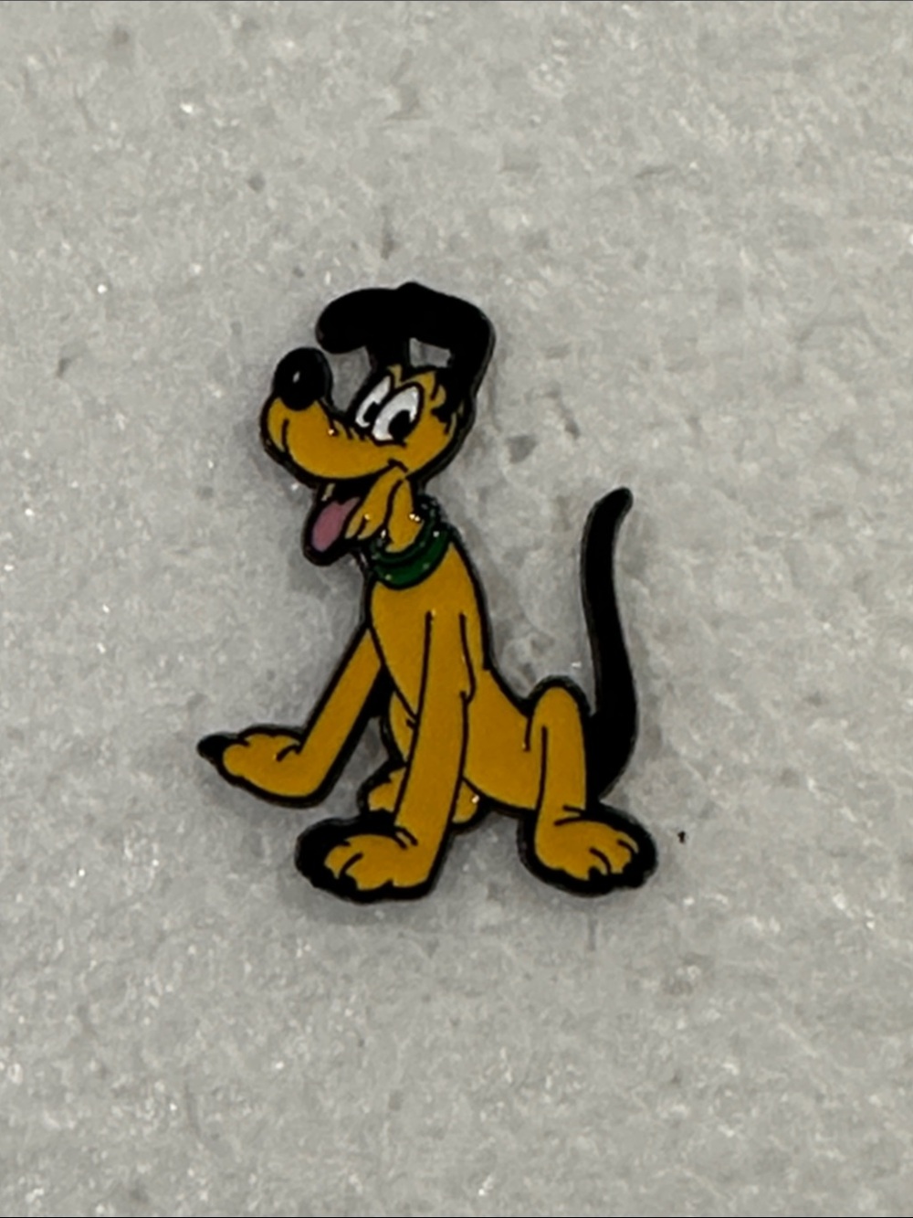 Disney Yellow Pluto Enamel Pin with Black Accents